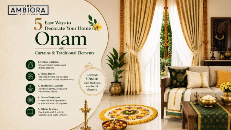 5 Easy Ways to Decorate Your Home for Onam with Curtains & Traditional Elements
