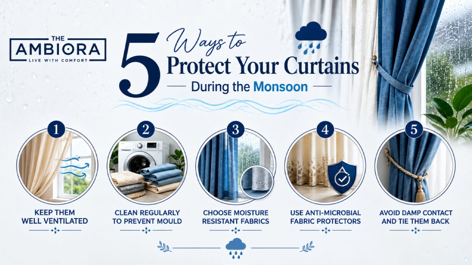 5 Ways to Protect Your Curtains During the Monsoon