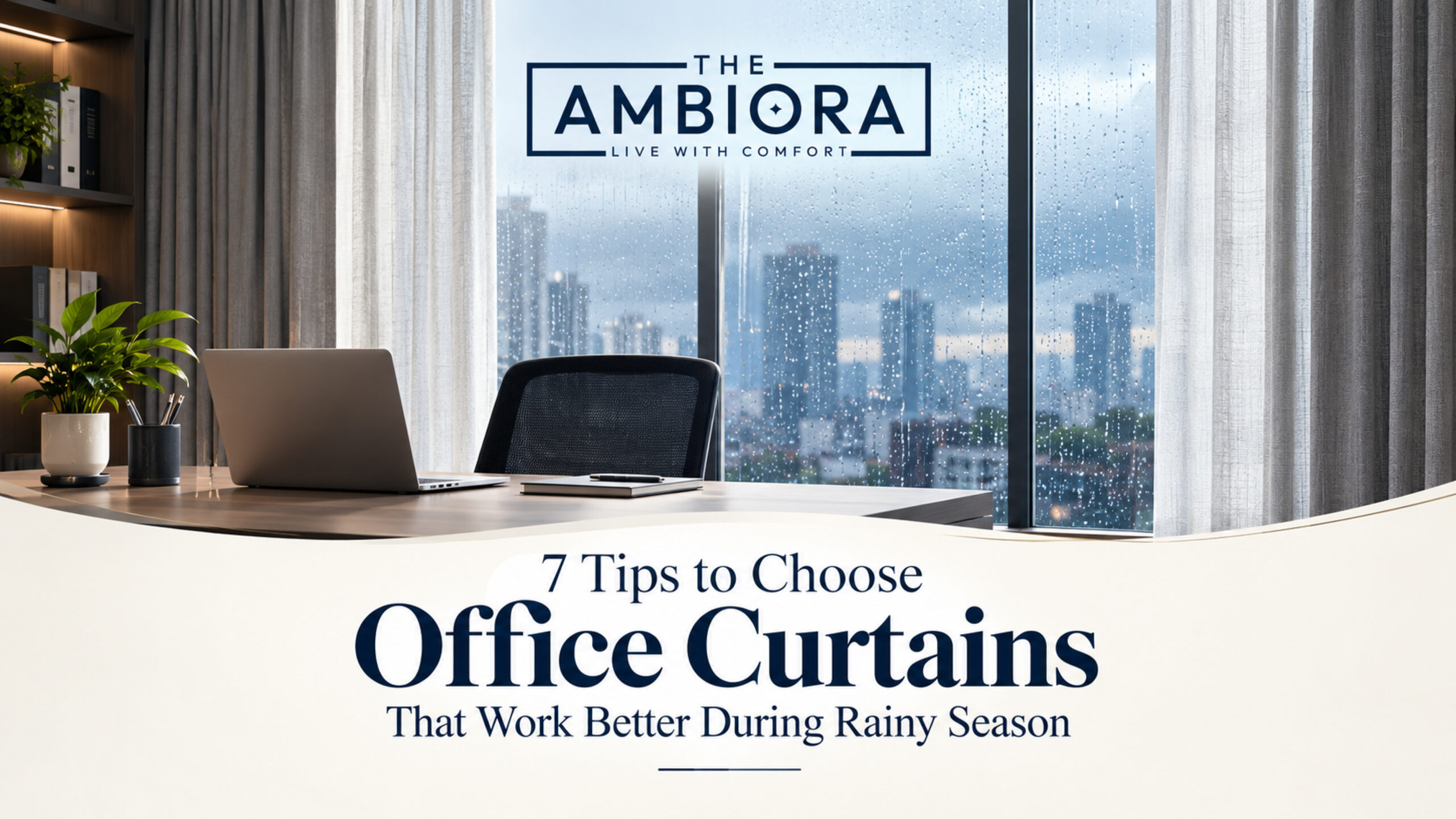 7 Tips to Choose Office Curtains That Work Better During Rainy Season